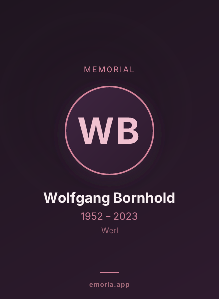 Memorial portrait of Wolfgang Bornhold