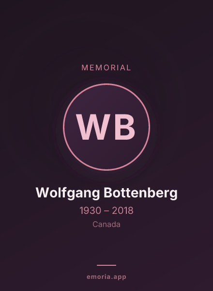 Memorial portrait of Wolfgang Bottenberg
