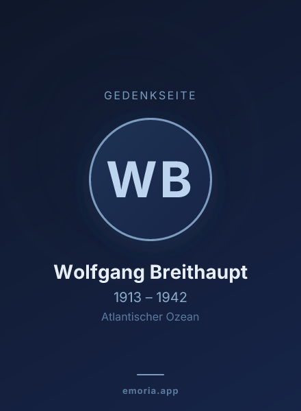 Gedenkportrait von Wolfgang Breithaupt