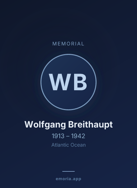 Memorial portrait of Wolfgang Breithaupt
