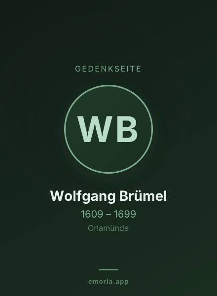 Gedenkportrait von Wolfgang Brümel