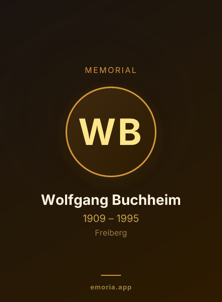 Memorial portrait of Wolfgang Buchheim