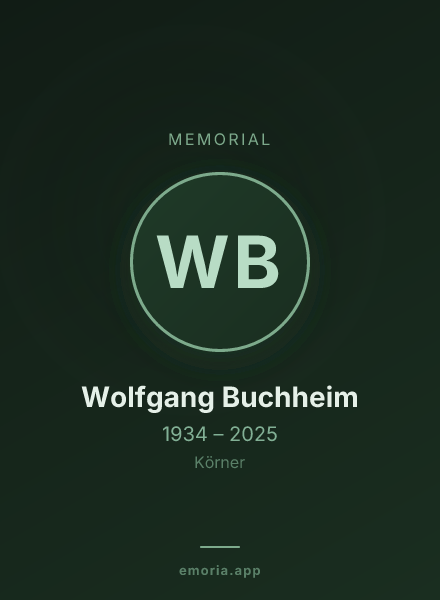 Memorial portrait of Wolfgang Buchheim