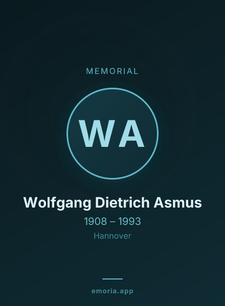Memorial portrait of Wolfgang Dietrich Asmus