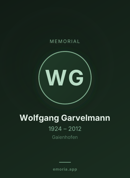 Memorial portrait of Wolfgang Garvelmann