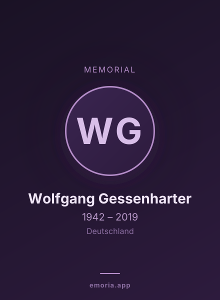 Memorial portrait of Wolfgang Gessenharter