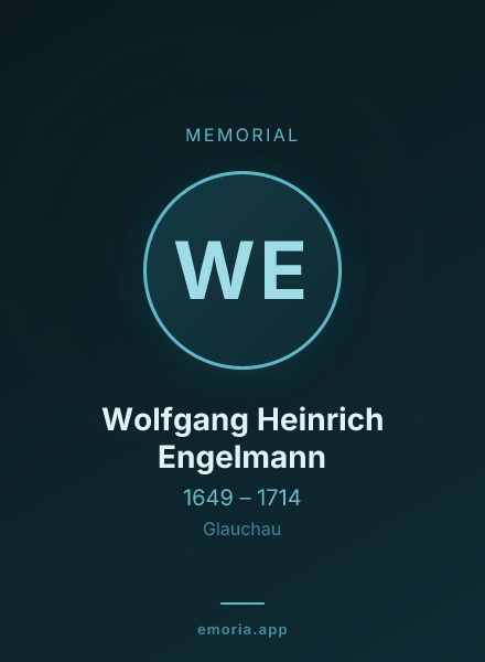 Memorial portrait of Wolfgang Heinrich Engelmann