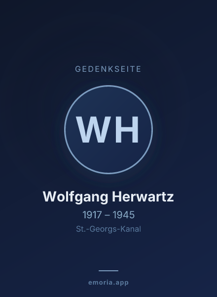 Gedenkportrait von Wolfgang Herwartz