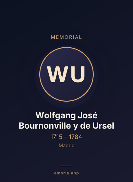 Memorial portrait of Wolfgang José Bournonville y de Ursel