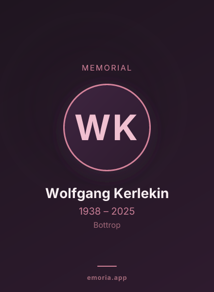 Memorial portrait of Wolfgang Kerlekin