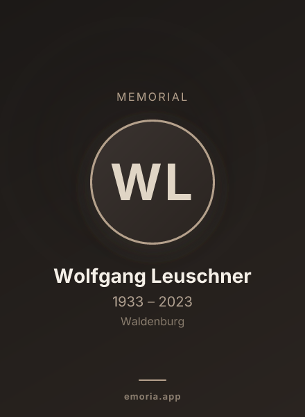 Memorial portrait of Wolfgang Leuschner