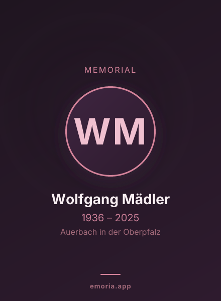 Memorial portrait of Wolfgang Mädler