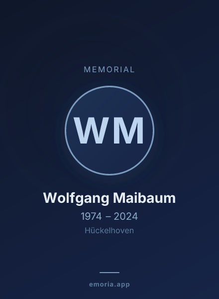 Memorial portrait of Wolfgang Maibaum