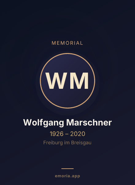 Memorial portrait of Wolfgang Marschner