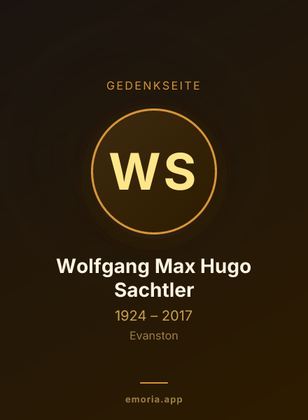 Gedenkportrait von Wolfgang Max Hugo Sachtler