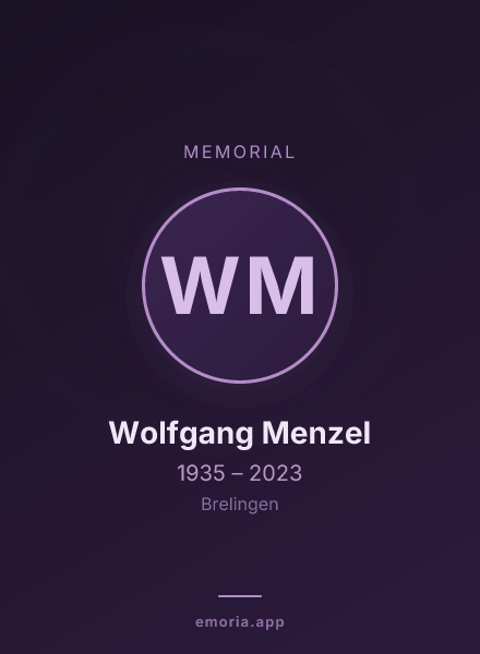 Memorial portrait of Wolfgang Menzel