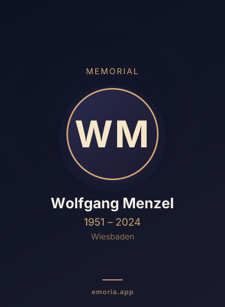 Memorial portrait of Wolfgang Menzel