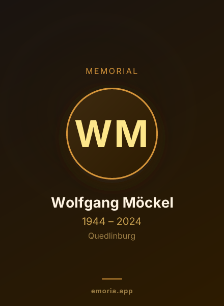 Memorial portrait of Wolfgang Möckel