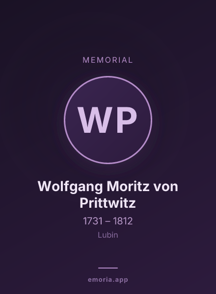Memorial portrait of Wolfgang Moritz von Prittwitz