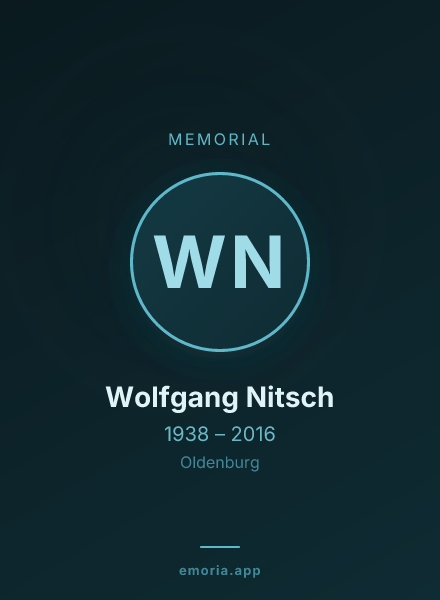 Memorial portrait of Wolfgang Nitsch