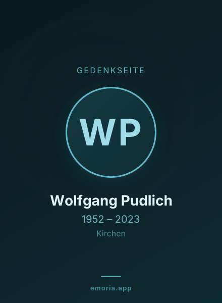 Gedenkportrait von Wolfgang Pudlich