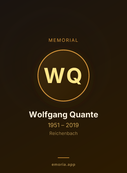 Memorial portrait of Wolfgang Quante