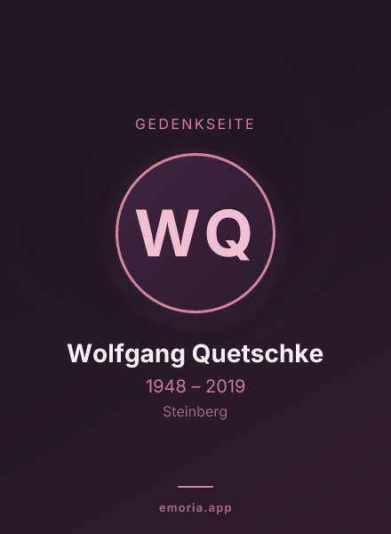 Gedenkportrait von Wolfgang Quetschke