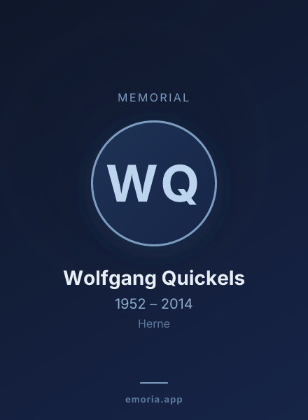 Memorial portrait of Wolfgang Quickels