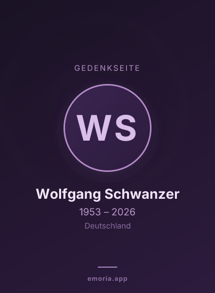 Gedenkportrait von Wolfgang Schwanzer