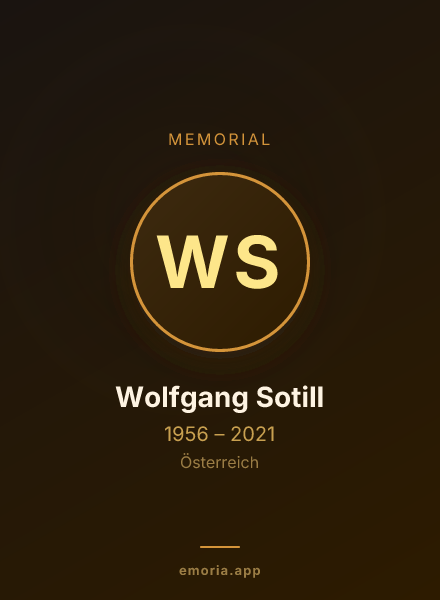 Memorial portrait of Wolfgang Sotill