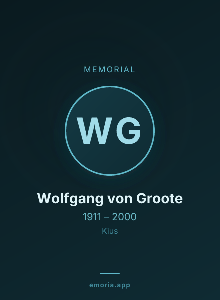 Memorial portrait of Wolfgang von Groote