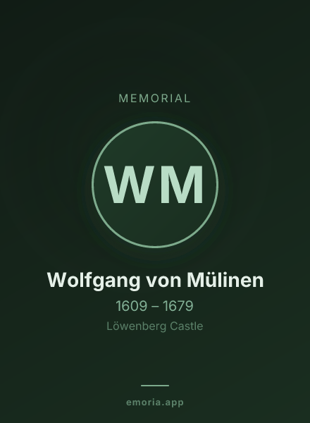 Memorial portrait of Wolfgang von Mülinen