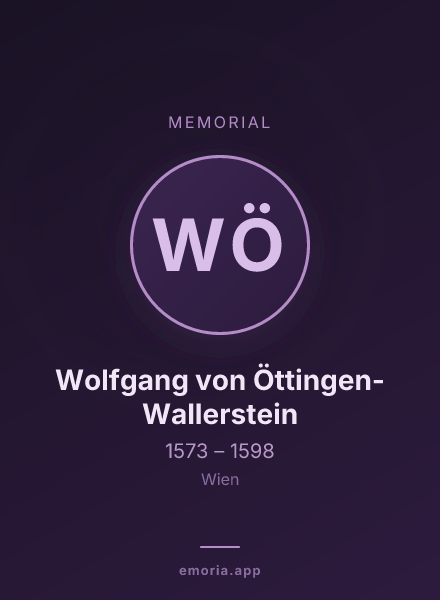 Memorial portrait of Wolfgang von Öttingen-Wallerstein