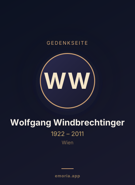 Gedenkportrait von Wolfgang Windbrechtinger