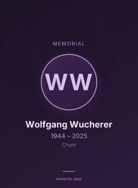 Memorial portrait of Wolfgang Wucherer