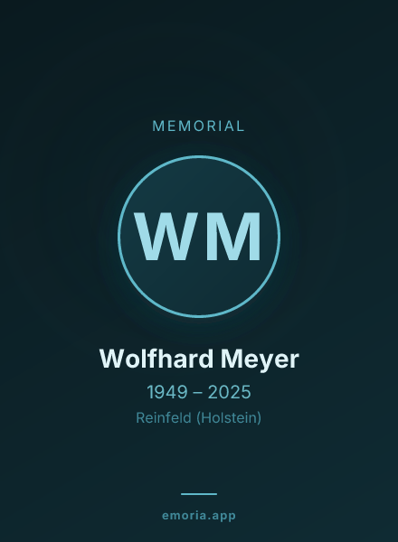 Memorial portrait of Wolfhard Meyer