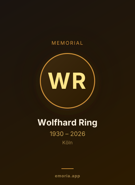 Memorial portrait of Wolfhard Ring
