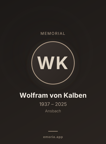 Memorial portrait of Wolfram von Kalben