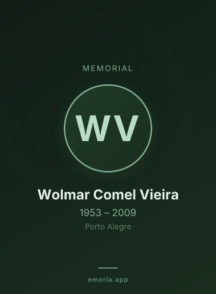 Memorial portrait of Wolmar Comel Vieira