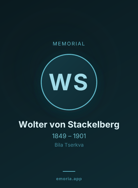 Memorial portrait of Wolter von Stackelberg