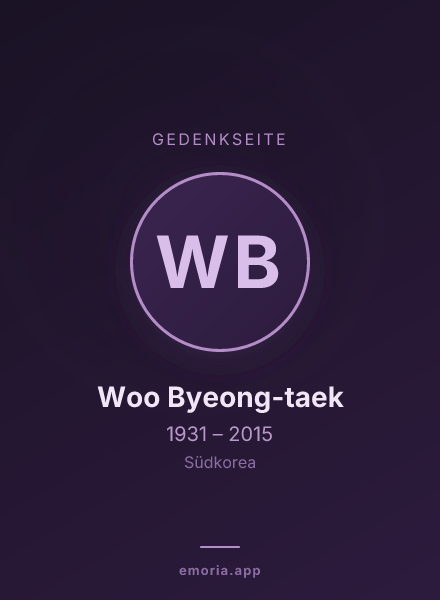 Gedenkportrait von Woo Byeong-taek