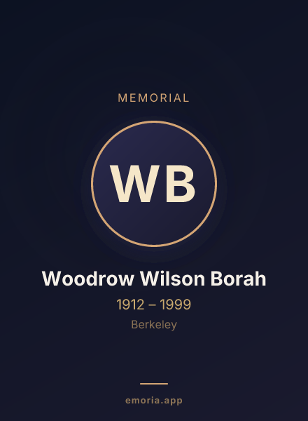 Memorial portrait of Woodrow Wilson Borah