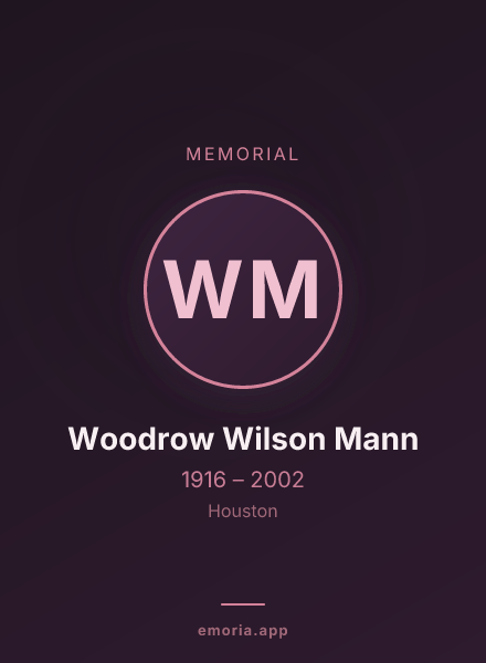 Memorial portrait of Woodrow Wilson Mann