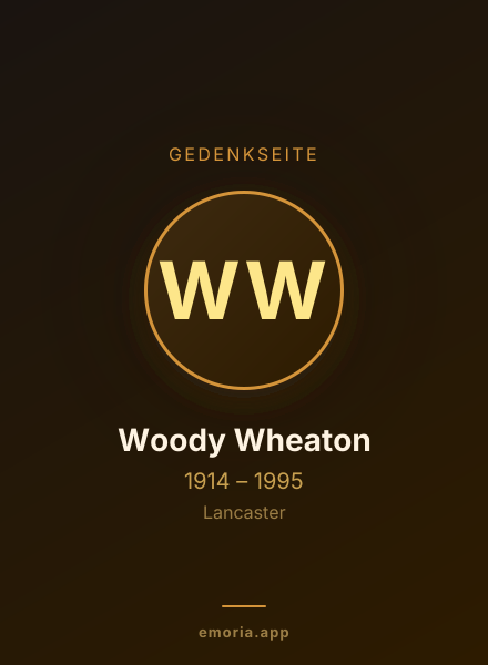 Gedenkportrait von Woody Wheaton