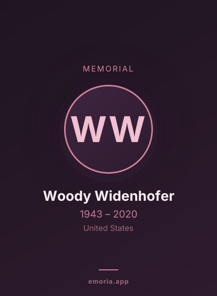 Memorial portrait of Woody Widenhofer