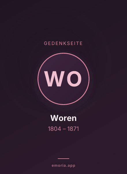 Gedenkportrait von Woren