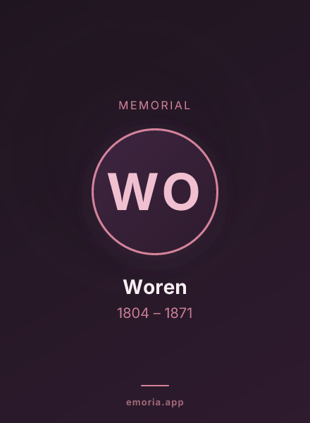 Memorial portrait of Woren