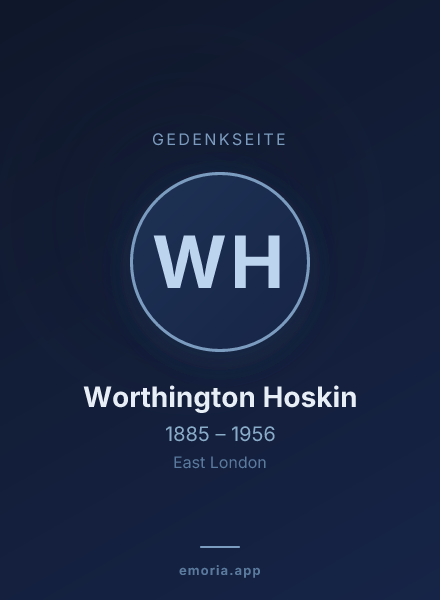Gedenkportrait von Worthington Hoskin