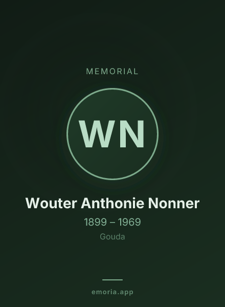 Memorial portrait of Wouter Anthonie Nonner