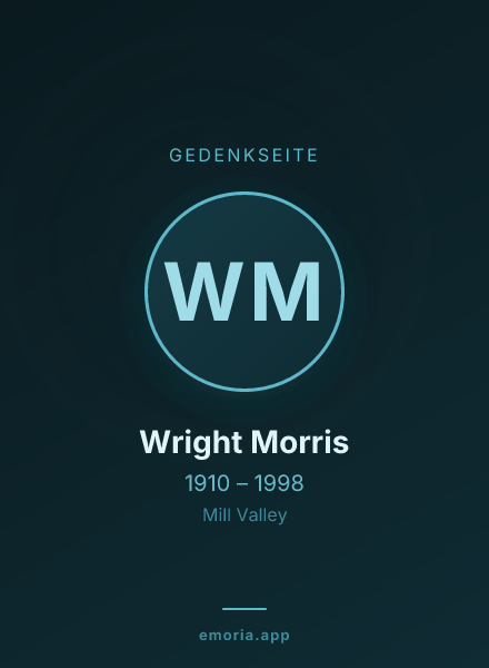 Gedenkportrait von Wright Morris